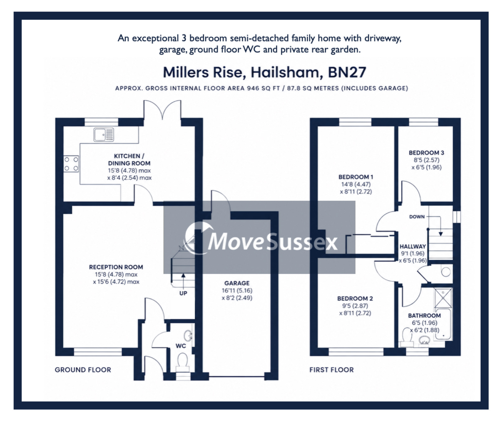 5, Millers Rise, Hailsham floorplan