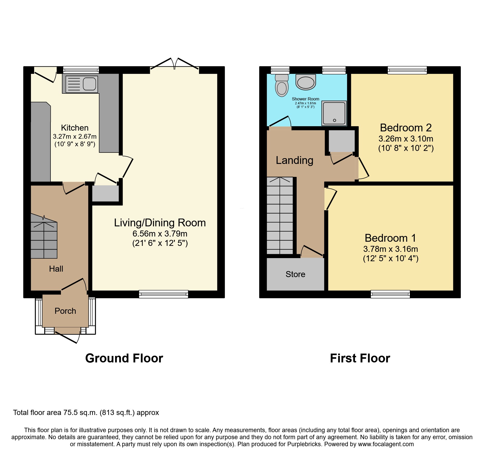 13, Osprey Close, Derby floorplan