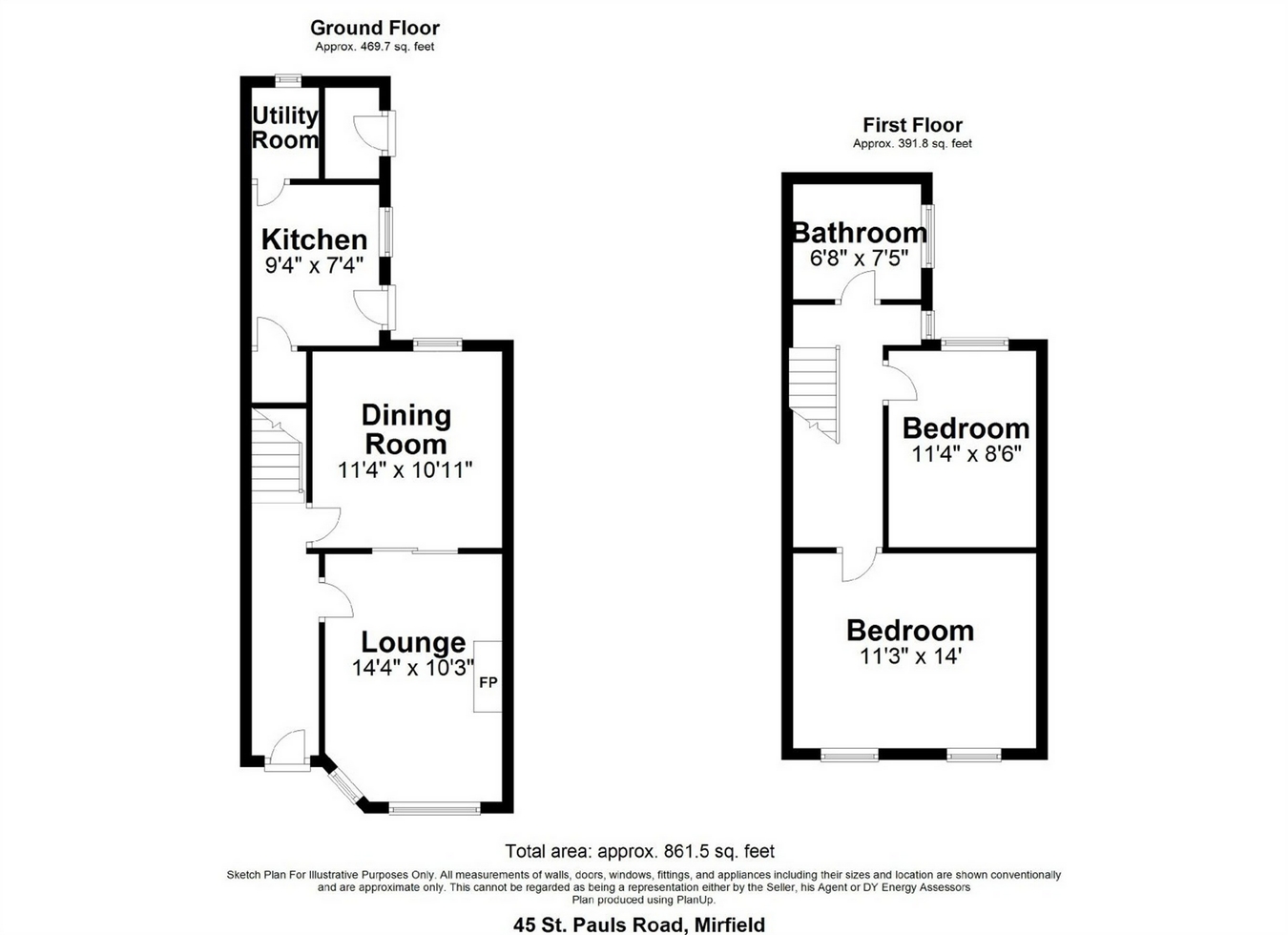 2 Bedrooms Terraced house for sale in St. Pauls Road, Mirfield WF14