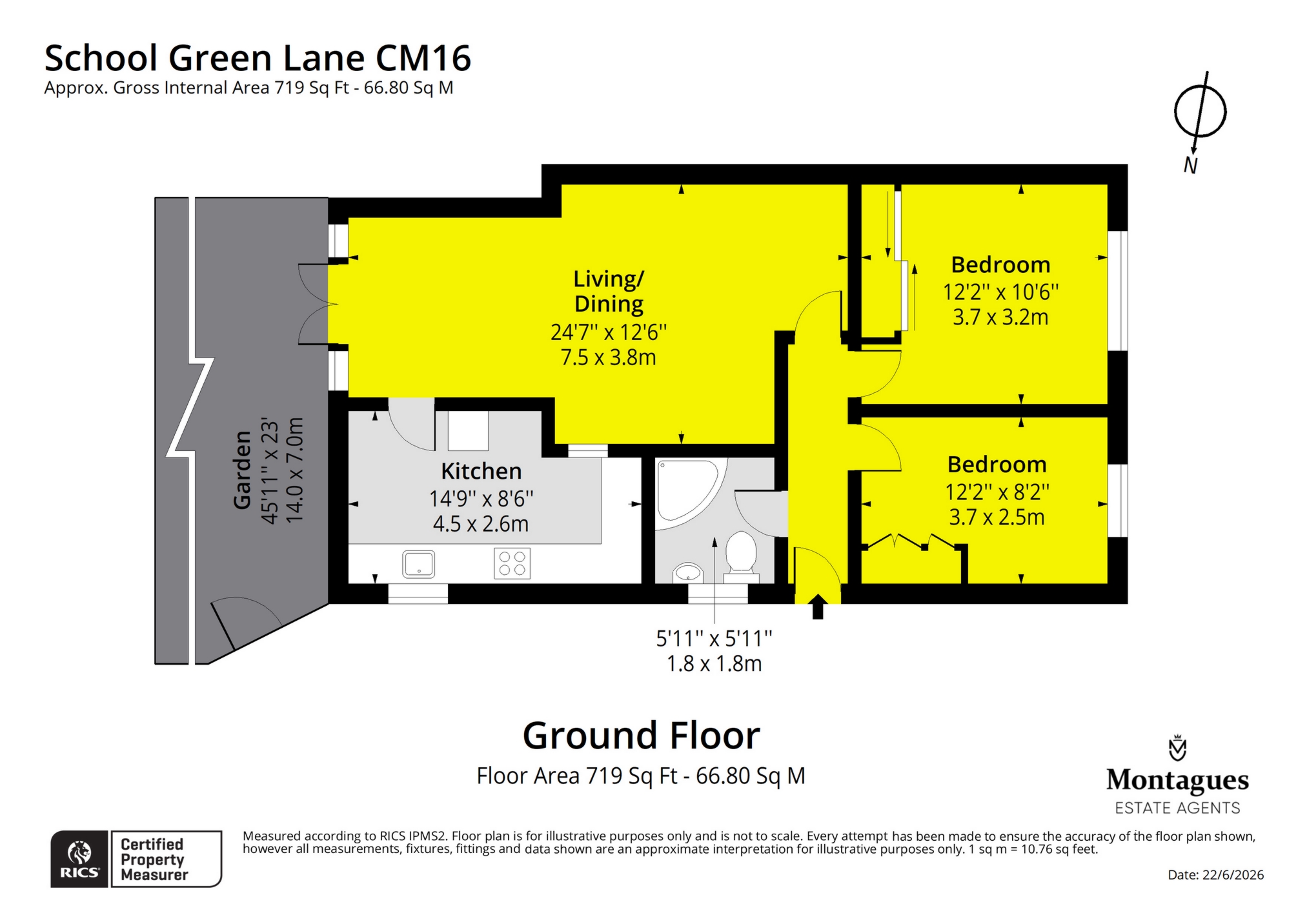 12, School Green Lane, Epping floorplan
