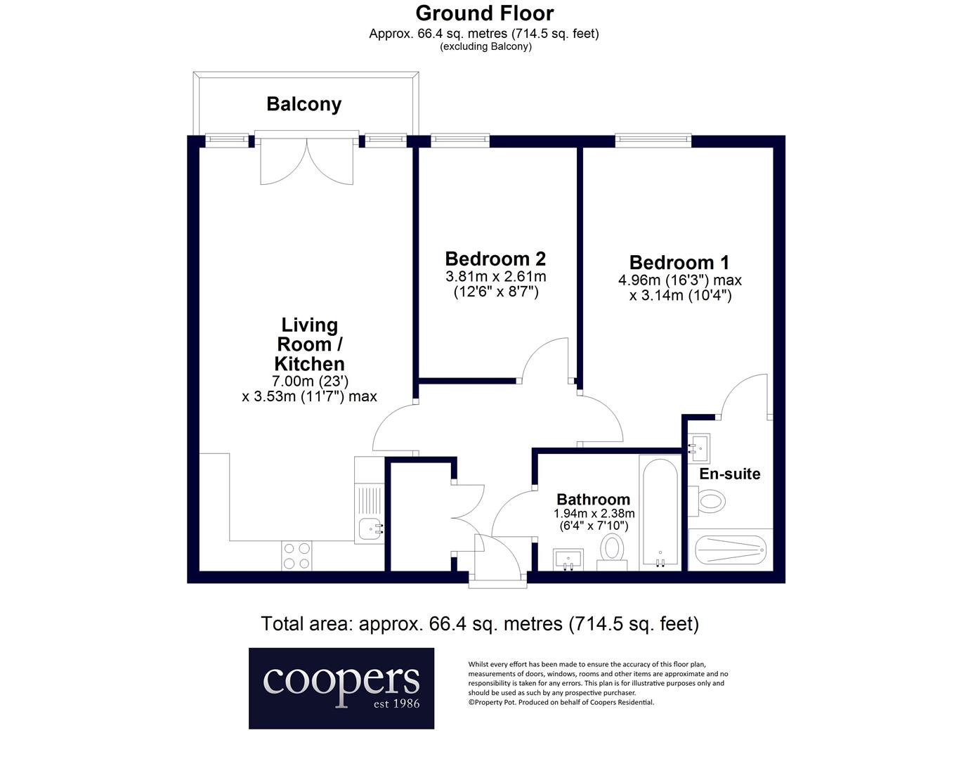 Flat 7, Hinds Court, Perkins Gardens, Ickenham floorplan