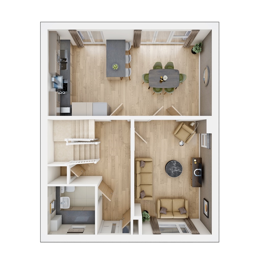 The Henford - Plot 61, Wyvern Place, Richard Avenue, Wivenhoe, Colchester floorplan