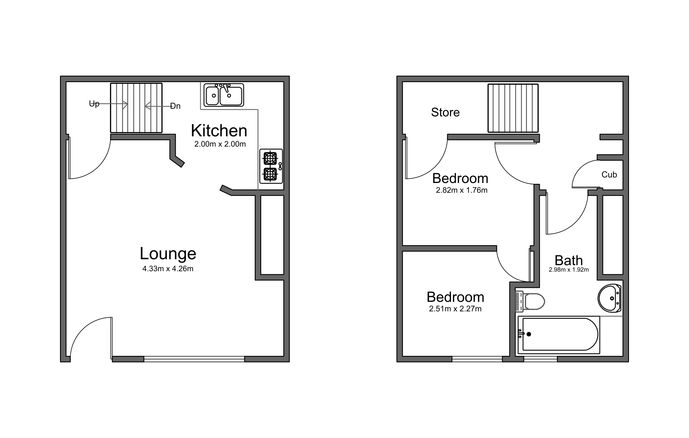 Park Place West, Lightcliffe, Halifax HX3, 2 bedroom terraced house to