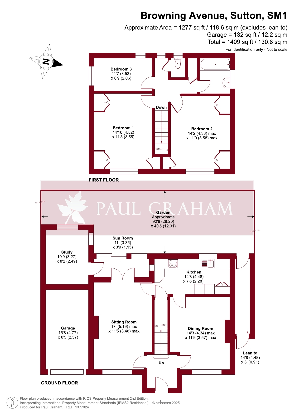27, Browning Avenue, Sutton floorplan