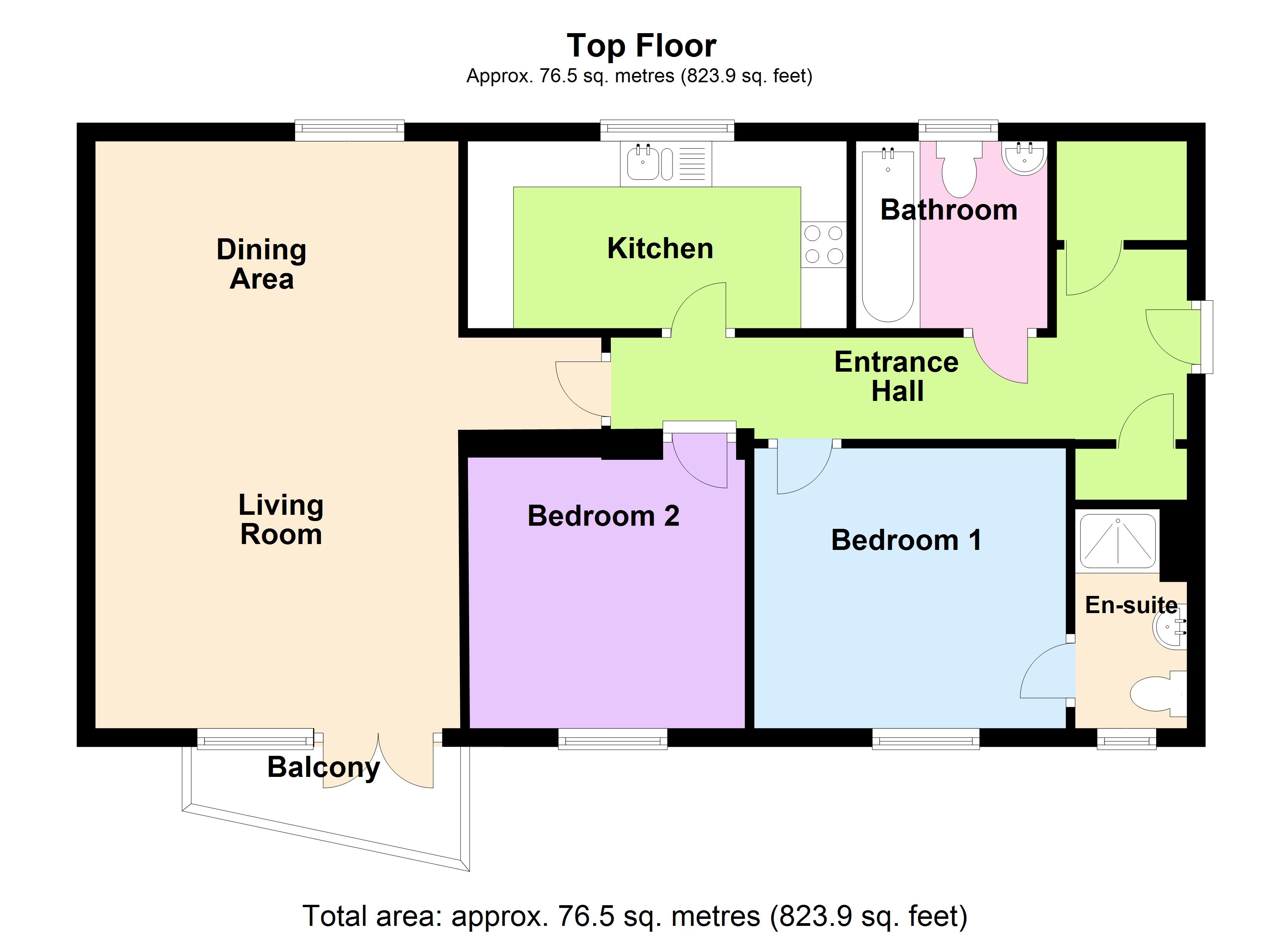 2 Bedrooms Flat for sale in Staverton Grove, Broughton, Milton Keynes, London MK10