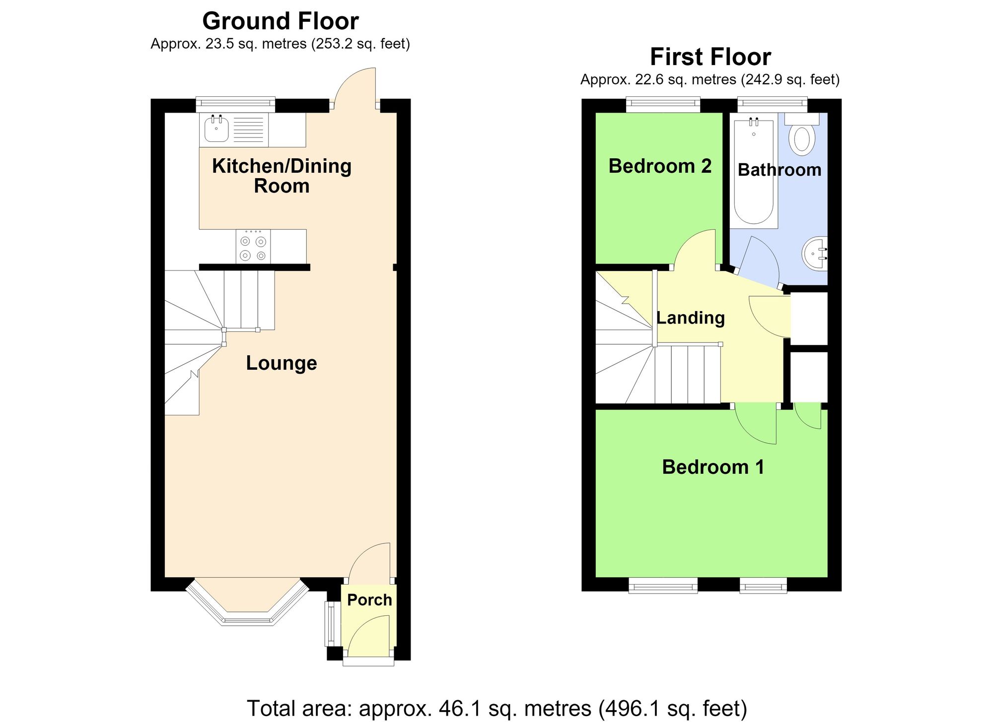 36 The Graylings, Boston floorplan