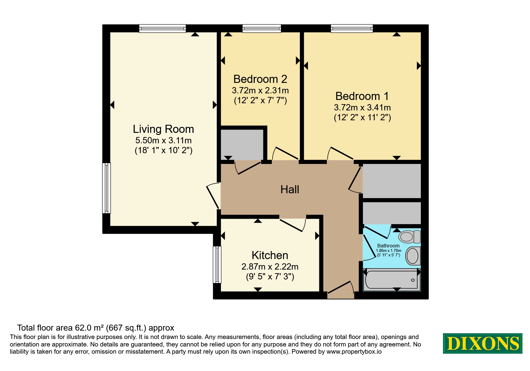 Flat 3, Outfields, 239, Alcester Road South, West Midlands floorplan