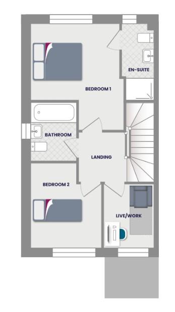43, Wicket Close, Walsall floorplan