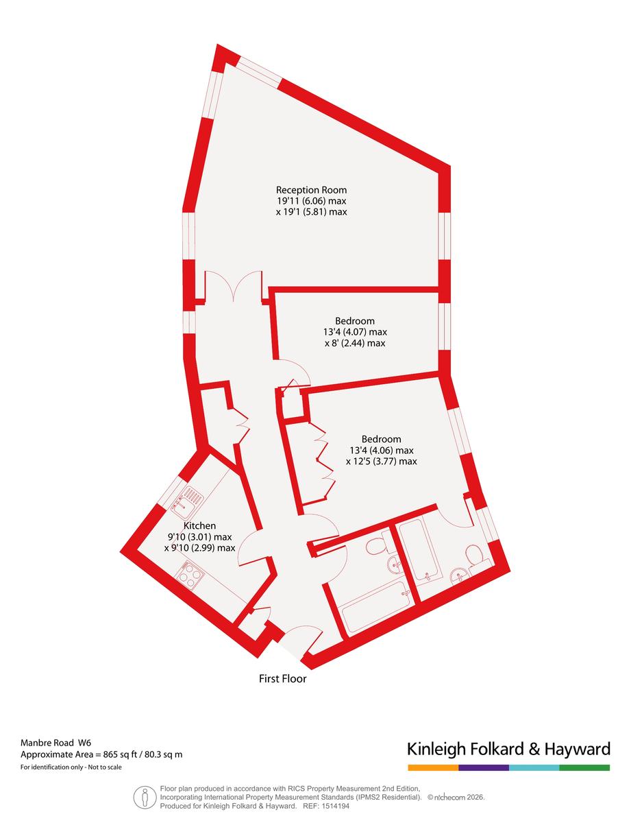 Flat 71, King Henrys Reach,, Manbre Road, London floorplan