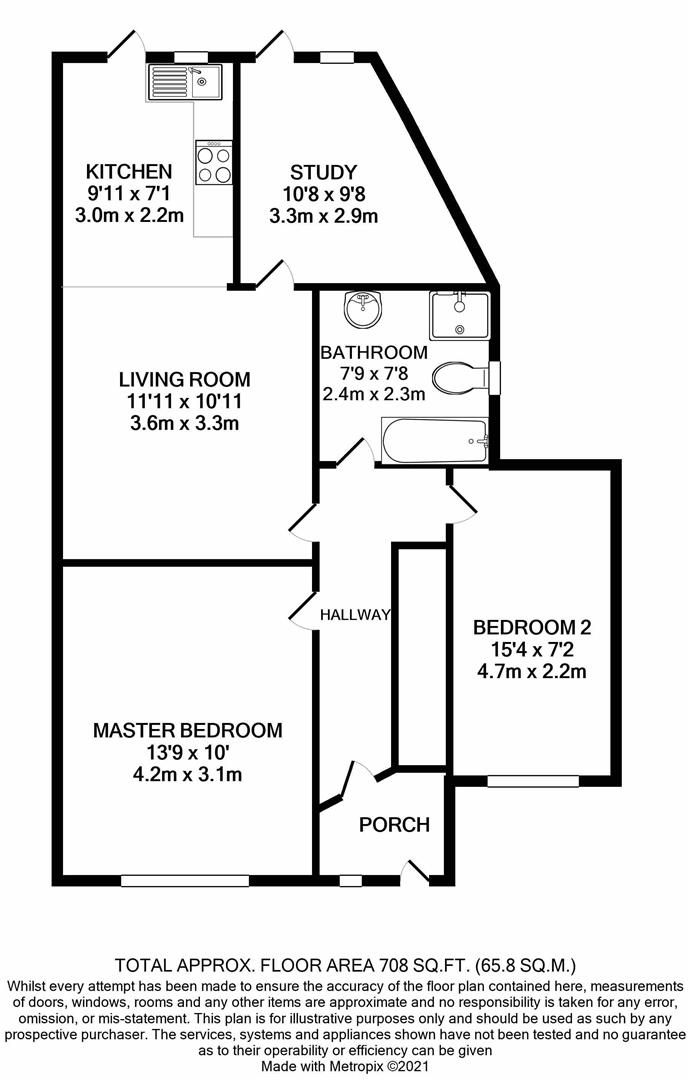 Flat 1, 47 Balmoral Road, Harrow floorplan