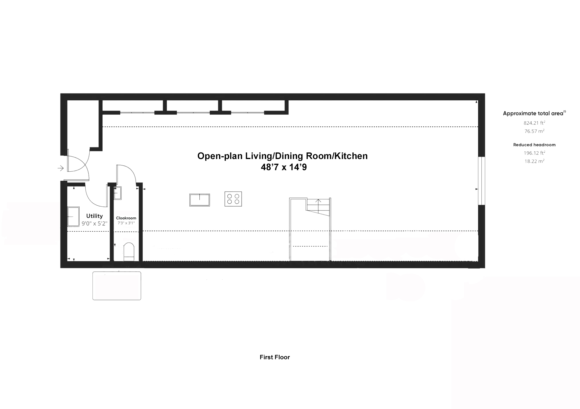 Trevethow, Truro floorplan