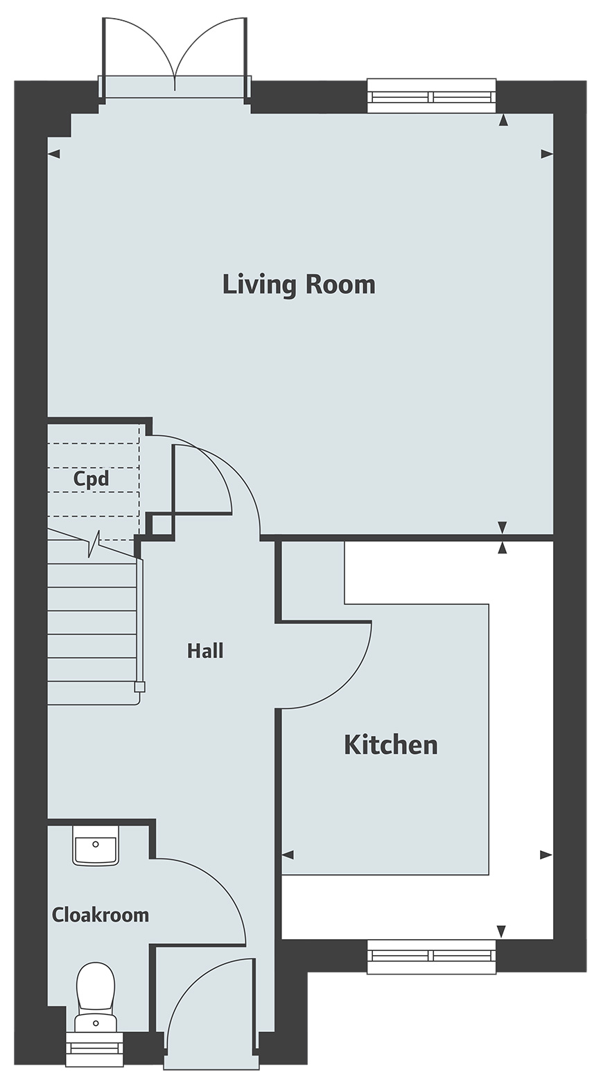 3 Bedrooms Semi-detached house for sale in 