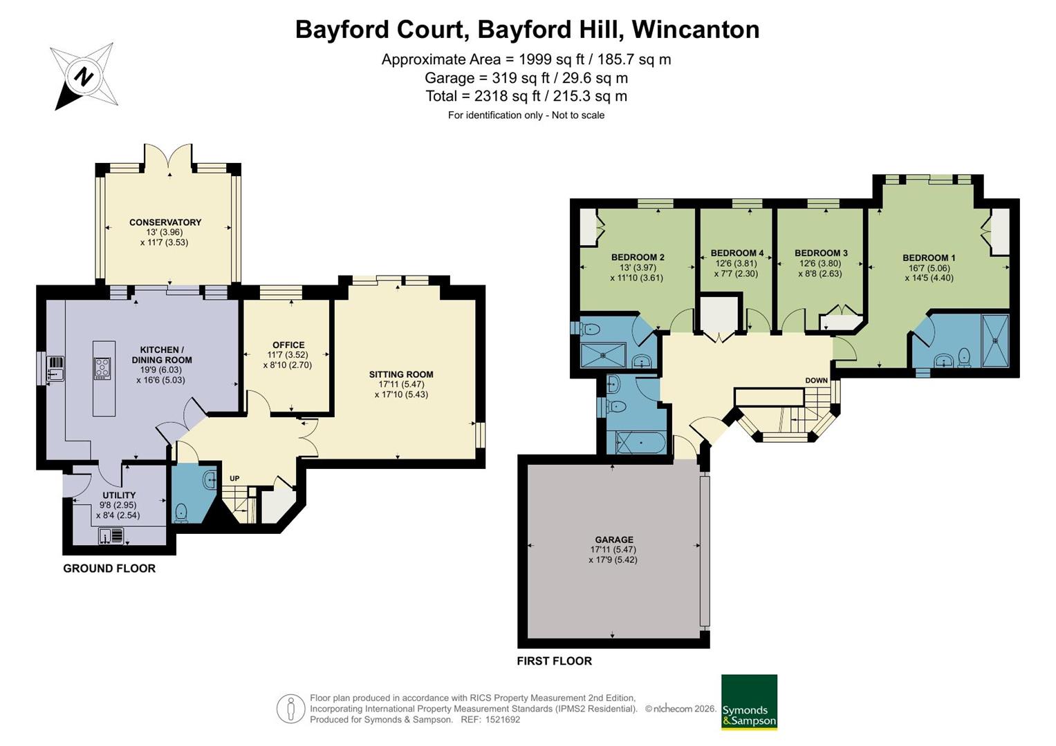 2 Bayford Court, Wincanton floorplan