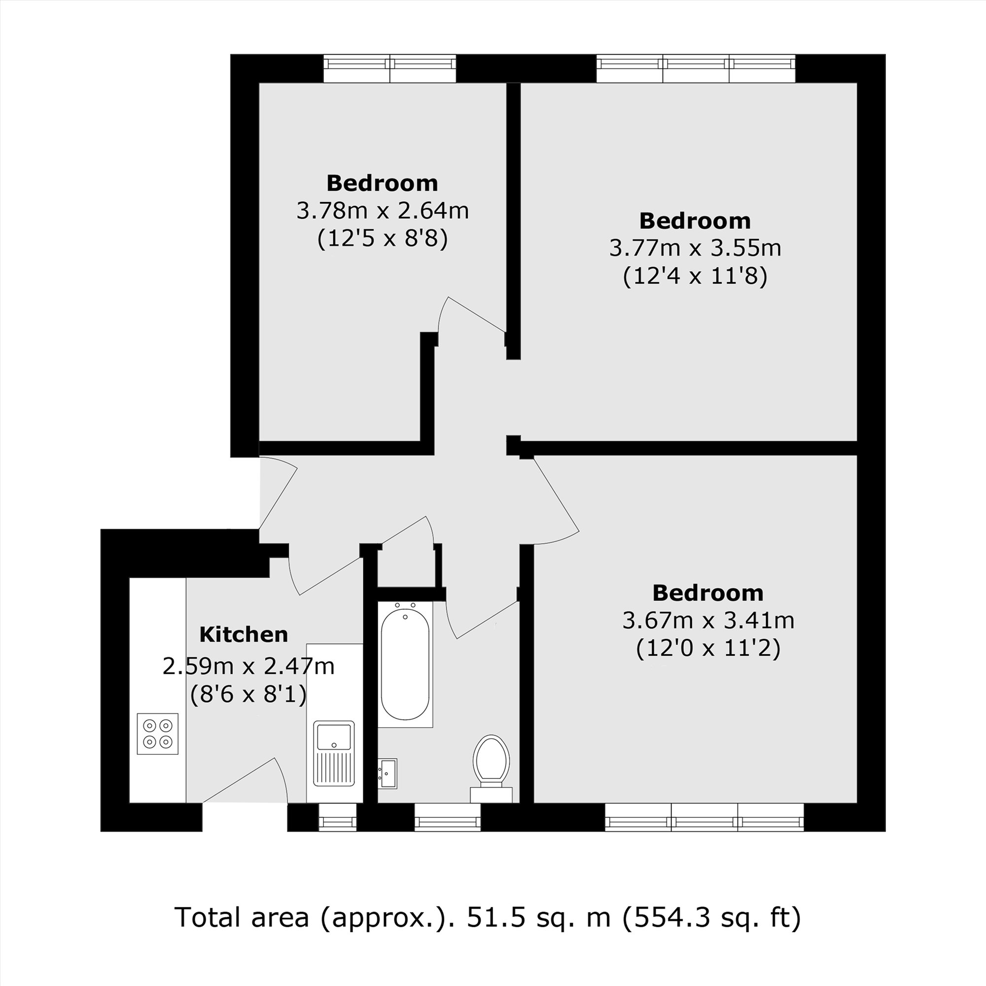 32 Hartington Court, Hartington Road, London floorplan