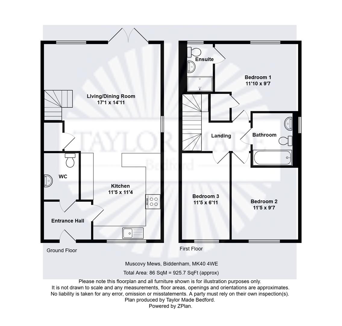 9, Muscovy Mews, Bedford floorplan