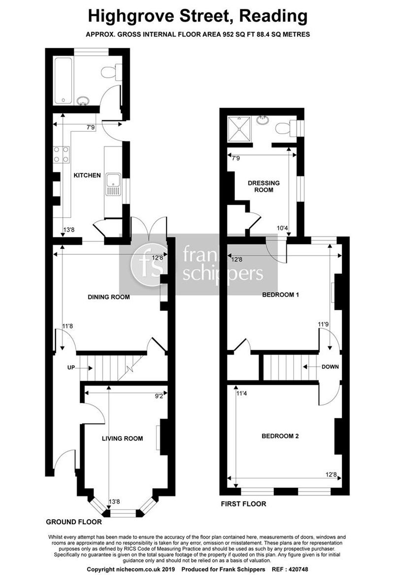 67, Highgrove Street, Reading floorplan