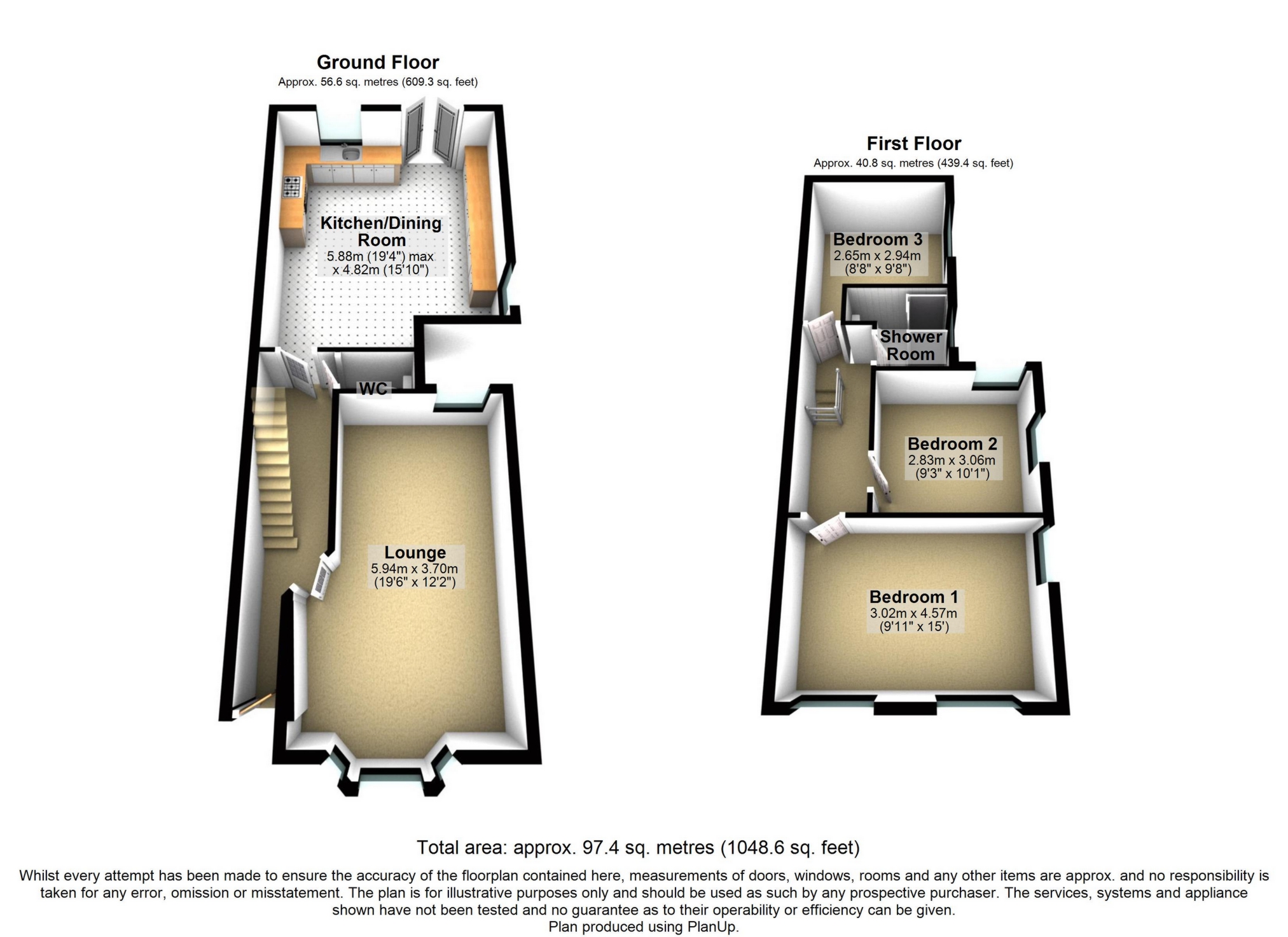 1, Holly Cottages, Epping floorplan