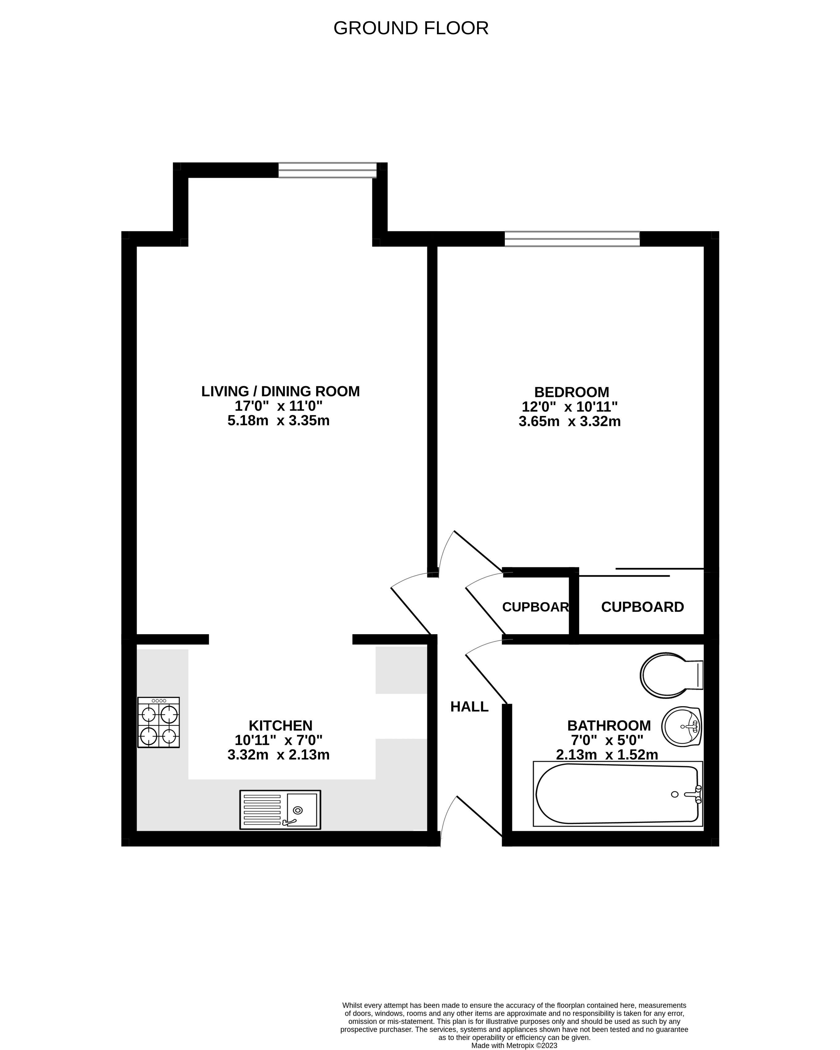 Franklin Court, Whetstone Road, Farnborough GU14, 1 bedroom flat for