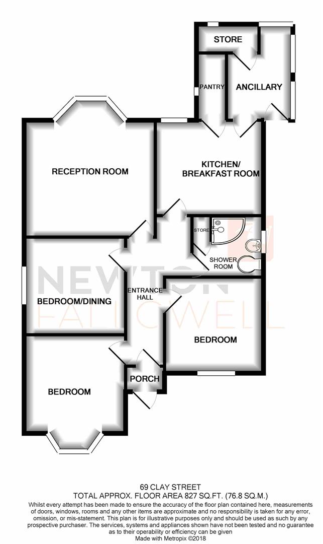 3 Bedrooms Detached bungalow for sale in Clay Street, Stapenhill, Burton-On-Trent DE15