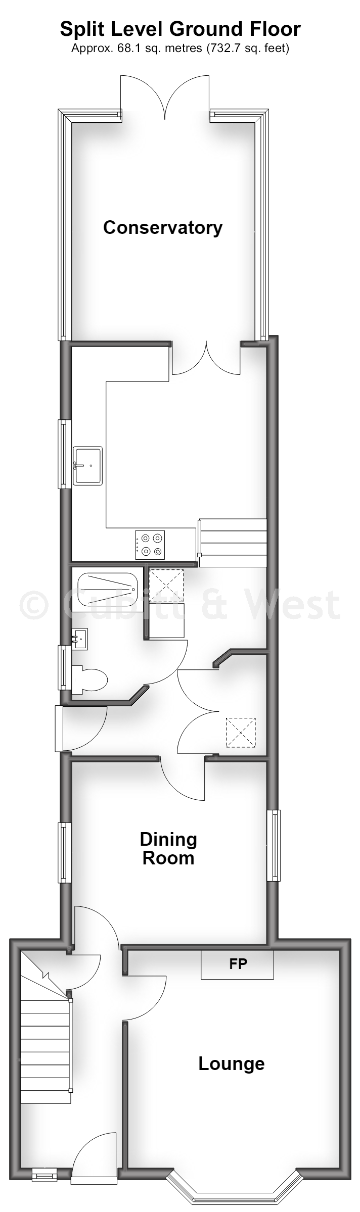 Braemore, Cranston Road, East Grinstead floorplan