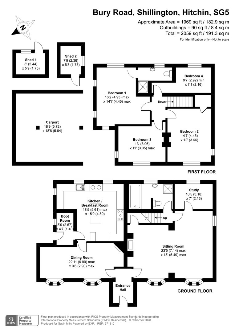 4 bed detached house for sale in Bury Road, Shillington, Hitchin