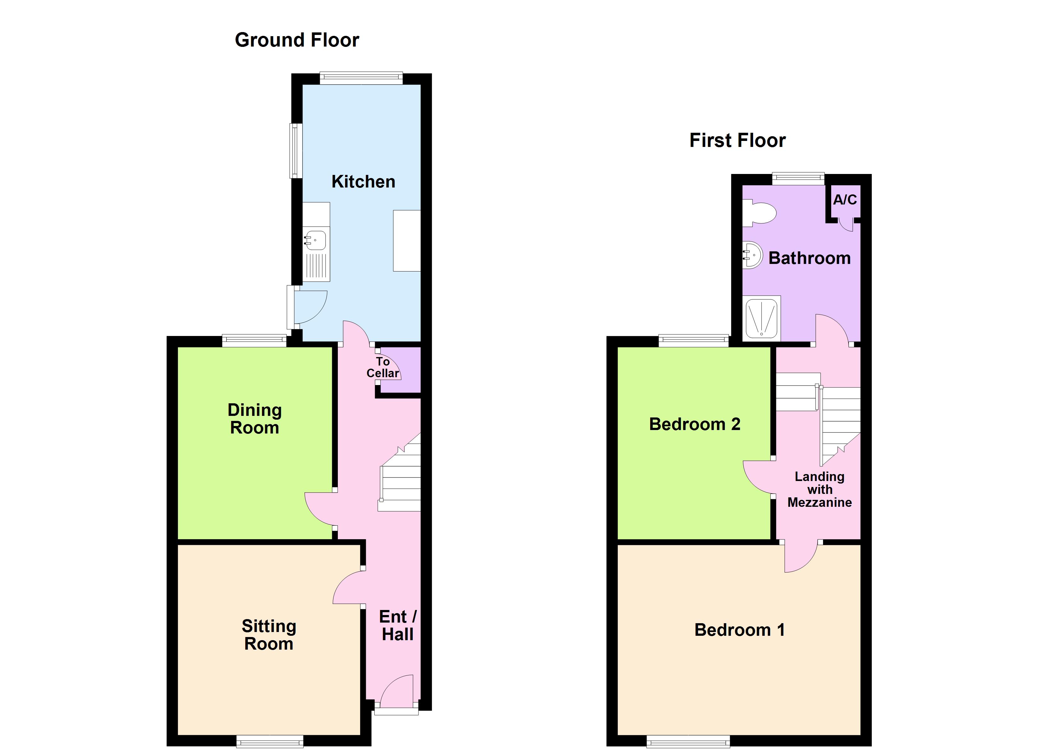 2 Bedrooms Terraced house for sale in Great Western Terrace, Cheltenham GL50