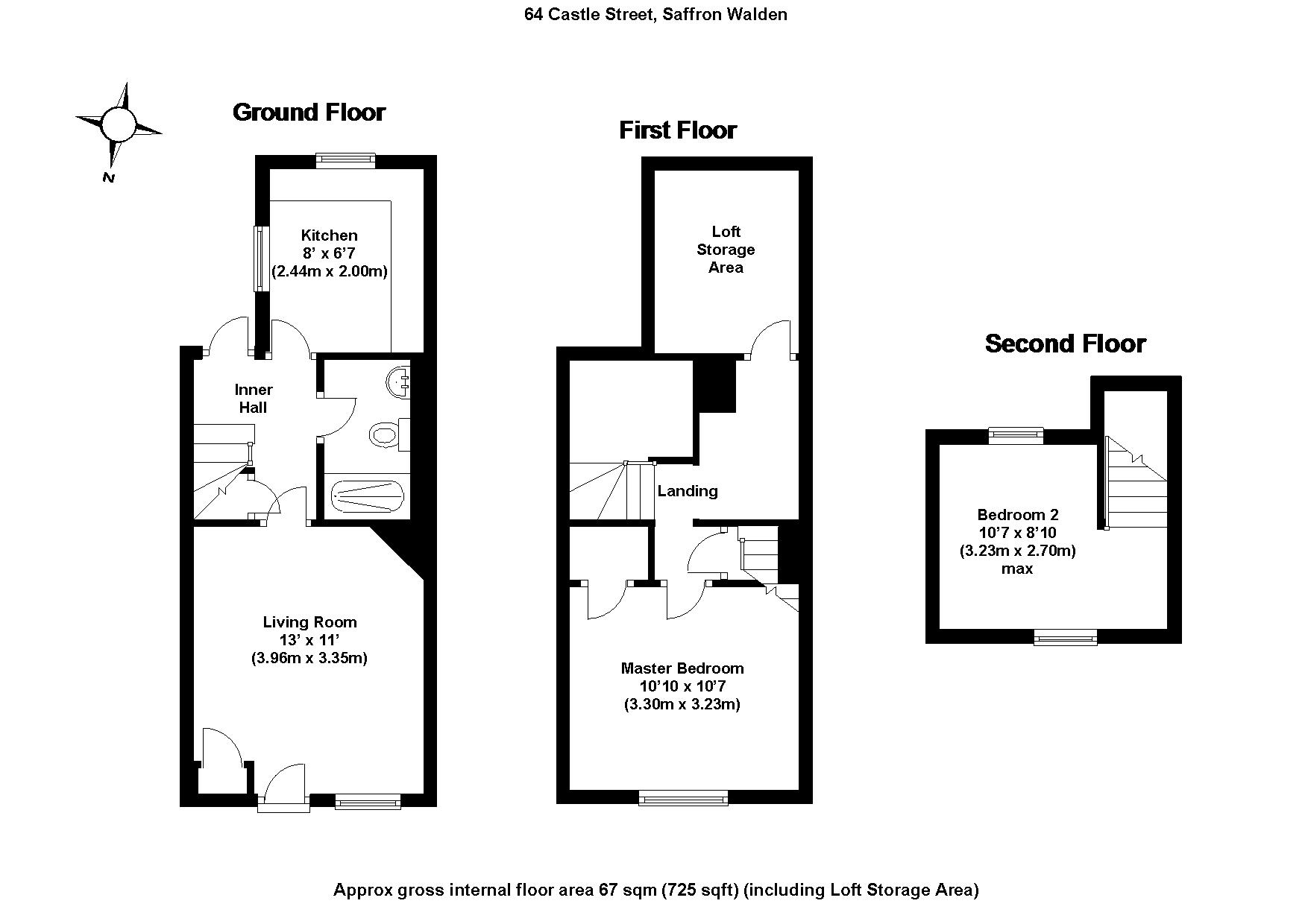 2 Bedrooms Terraced house for sale in Castle Street, Saffron Walden, Essex CB10
