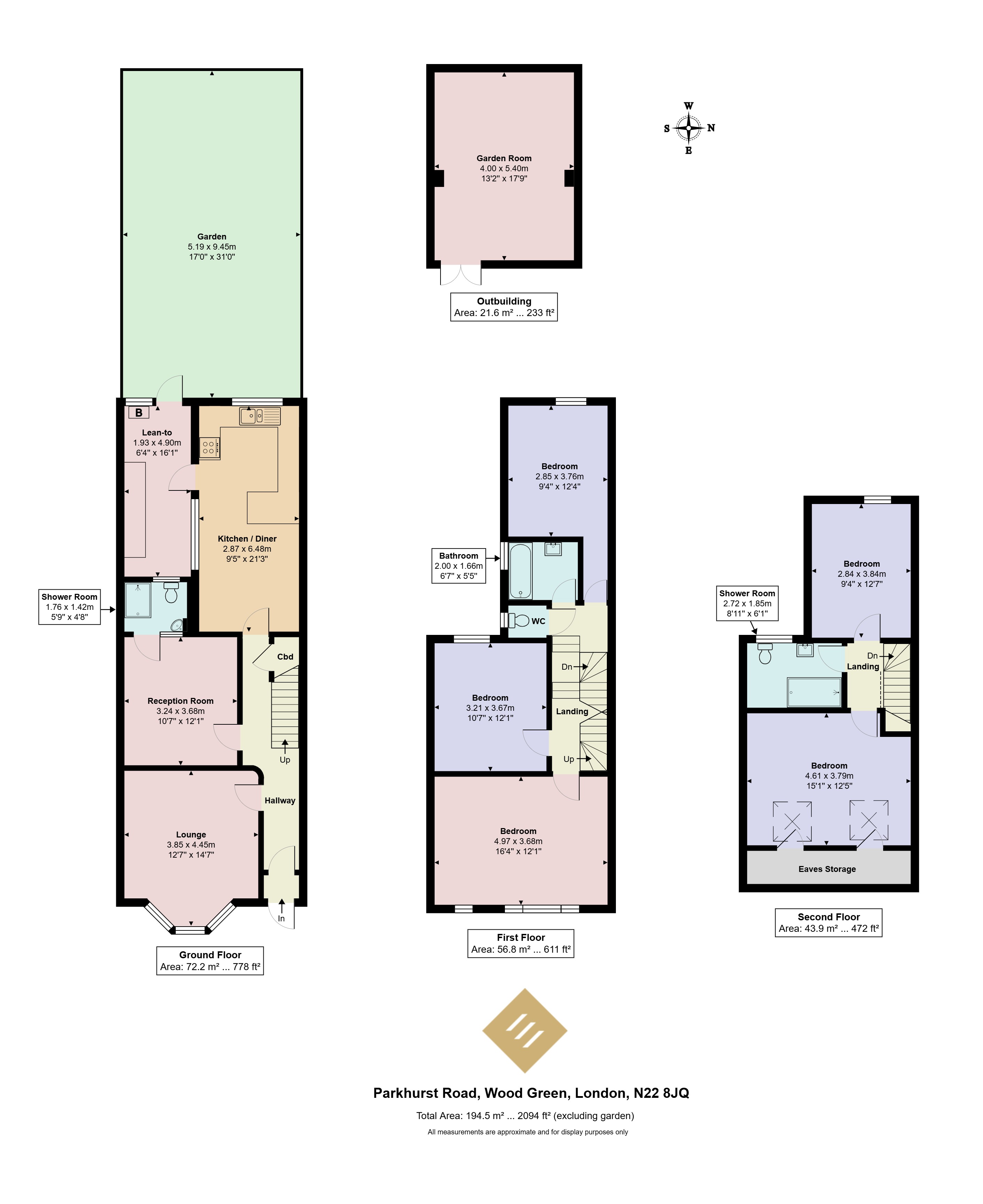 31, Parkhurst Road, London floorplan