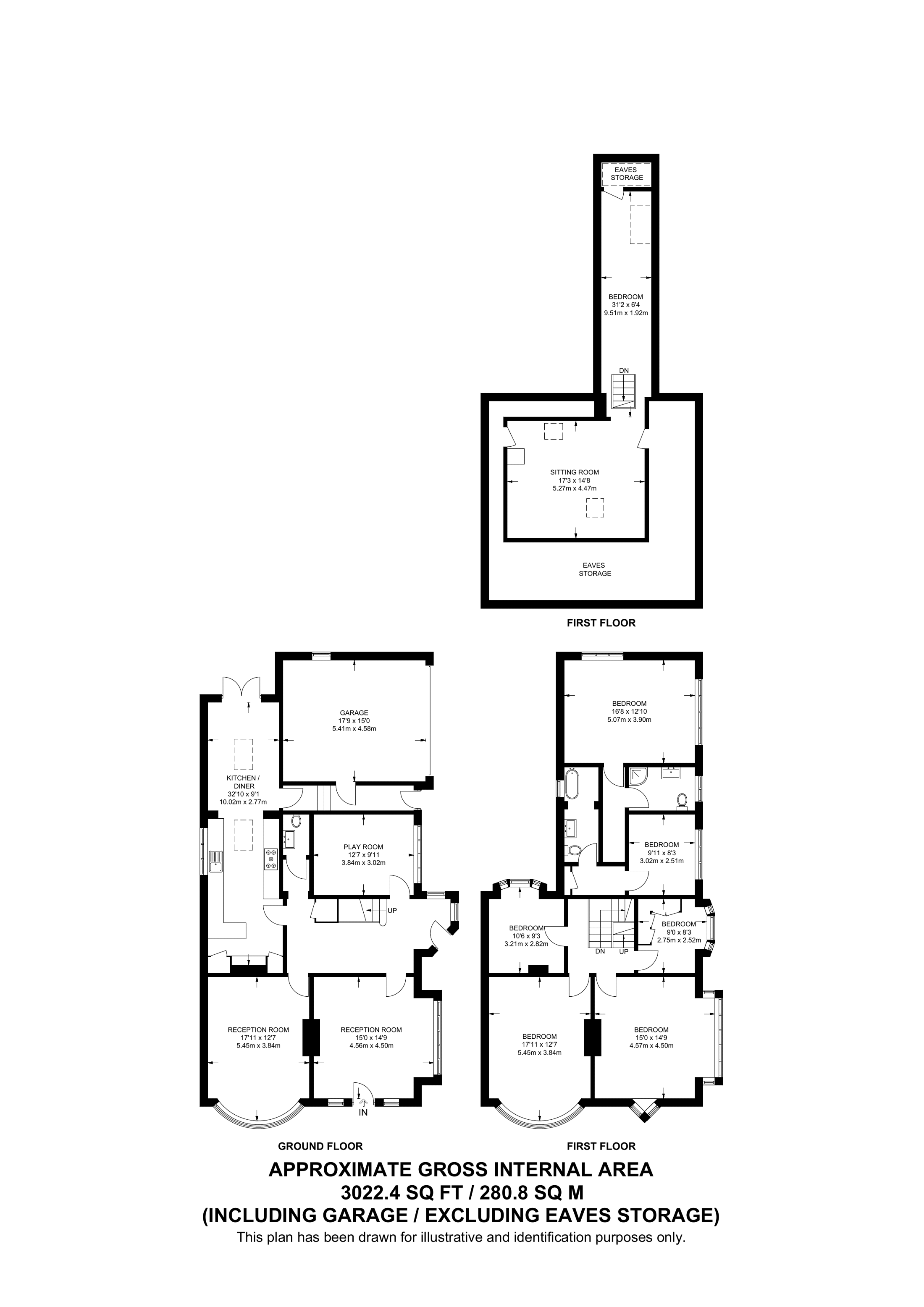 The Drive, N11, Bounds Green floorplan