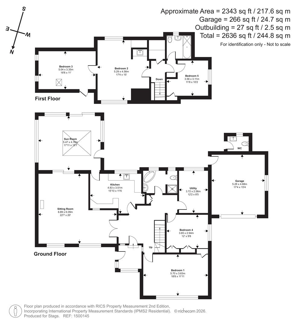 View Point, Under Road, Boscastle floorplan