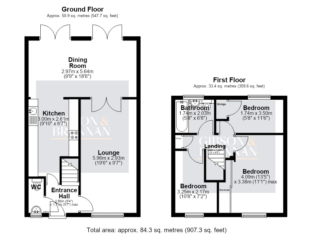 16, Byrd Court, Laindon floorplan