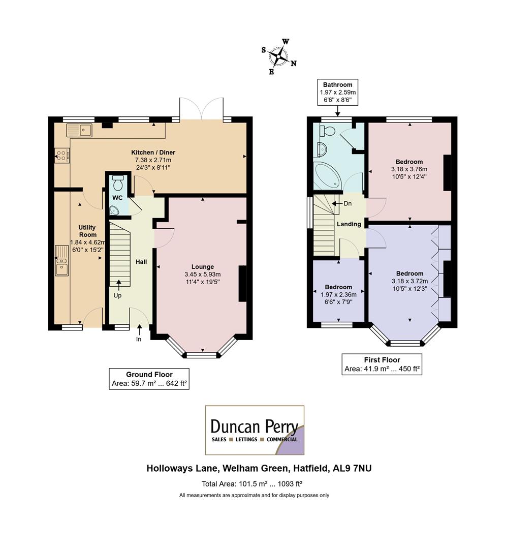 59, Holloways Lane, Hatfield floorplan