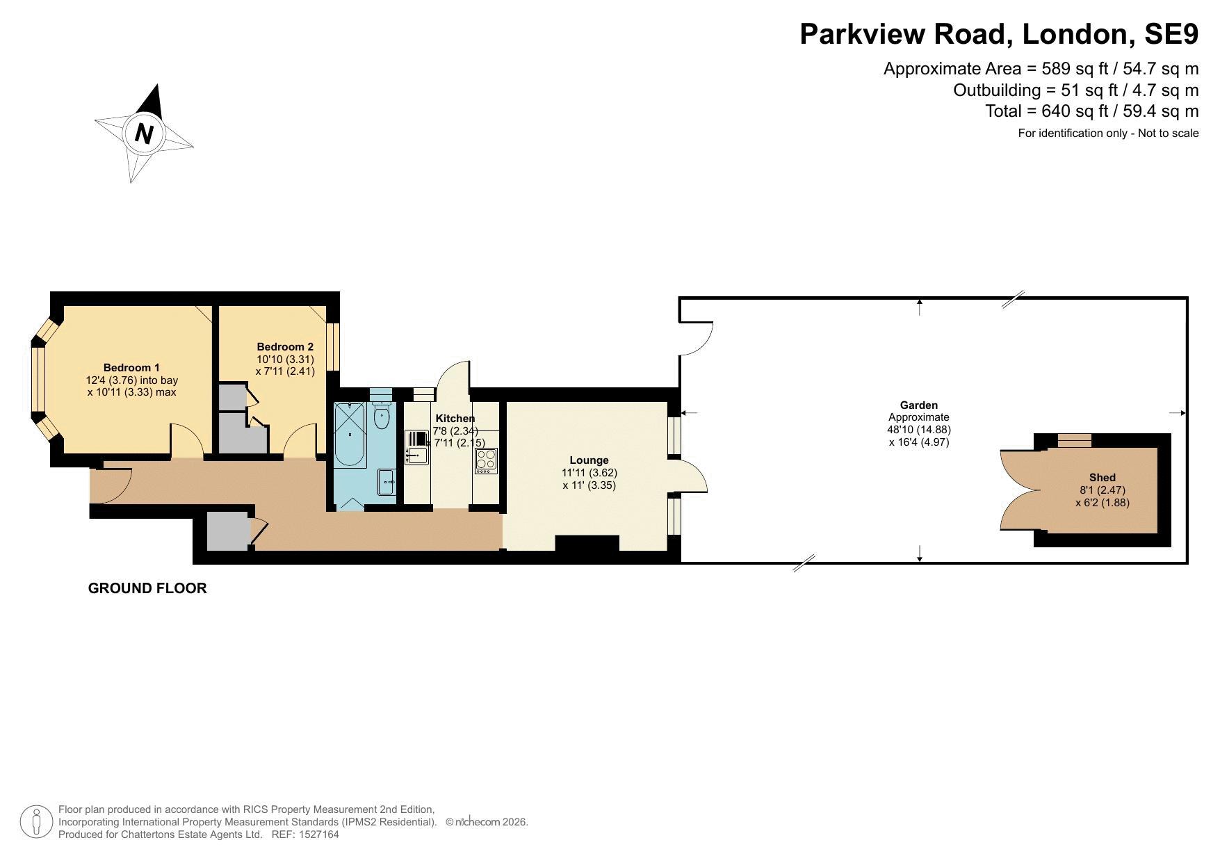 119, Parkview Road, London floorplan