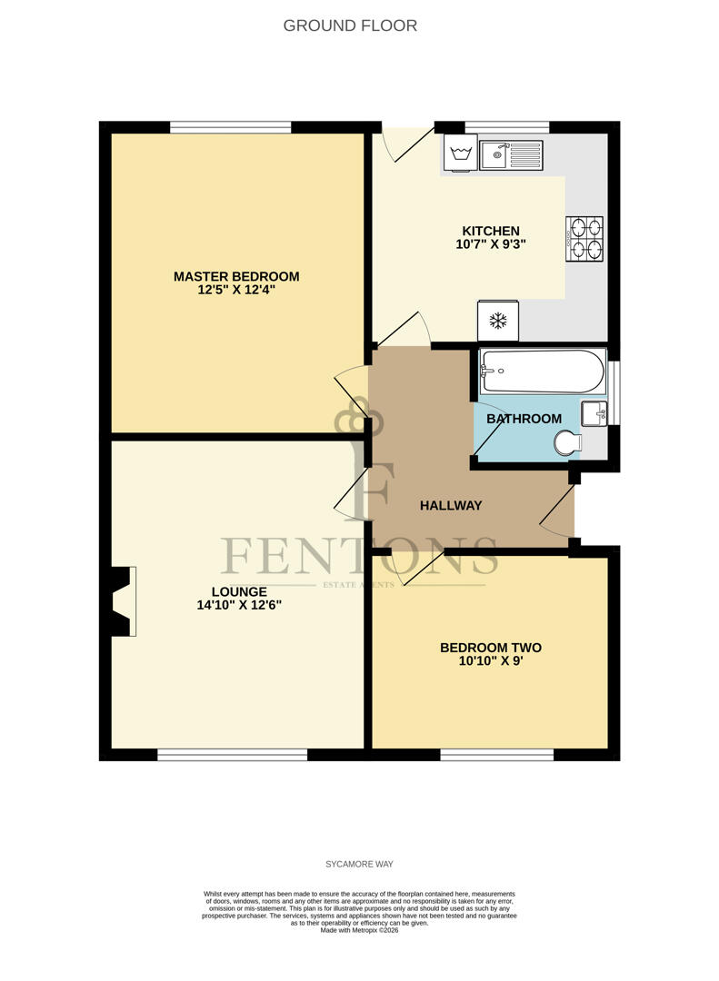 5, Sycamore Way, Kirby Cross floorplan