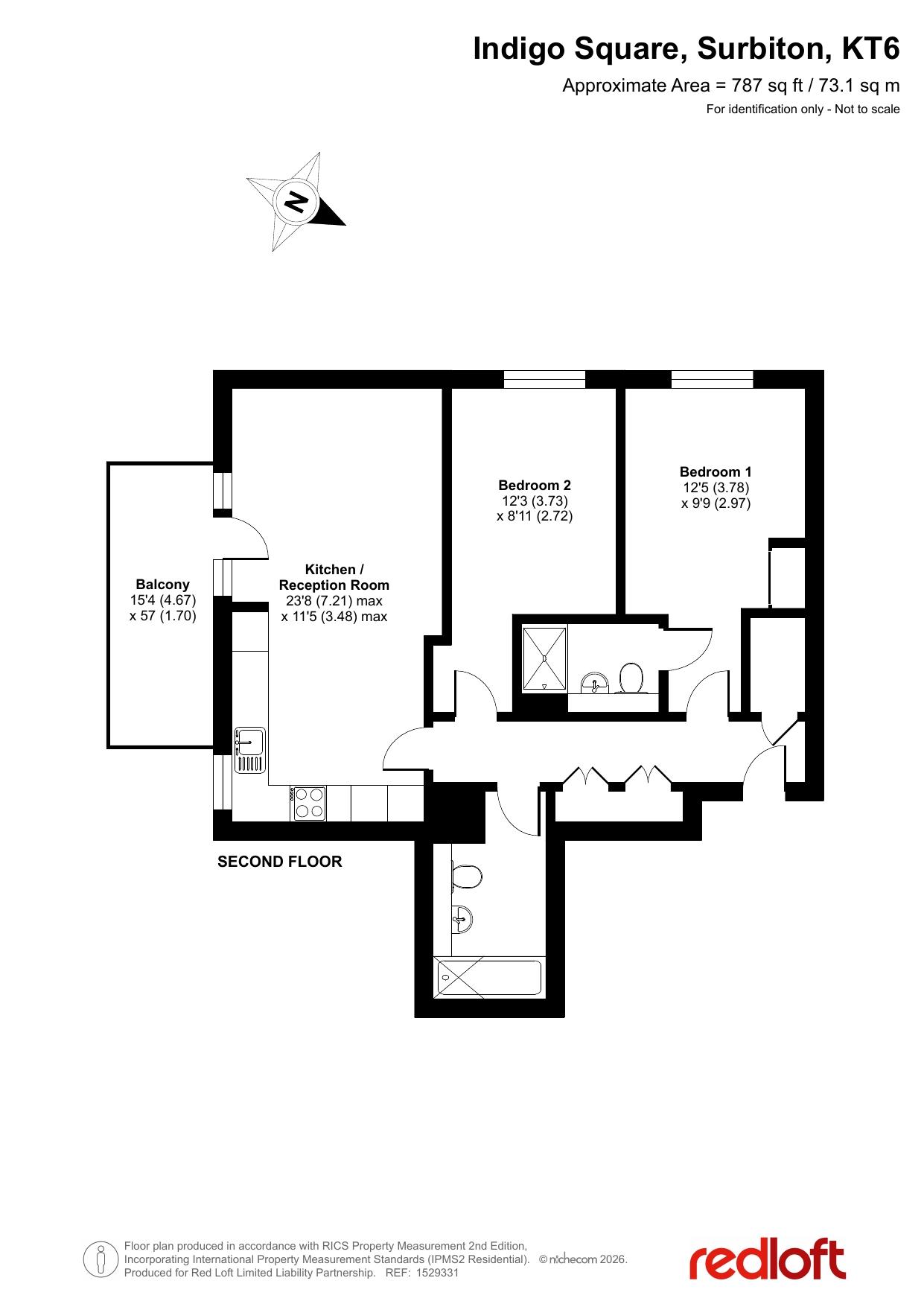 2 Indigo Square, Surbiton floorplan