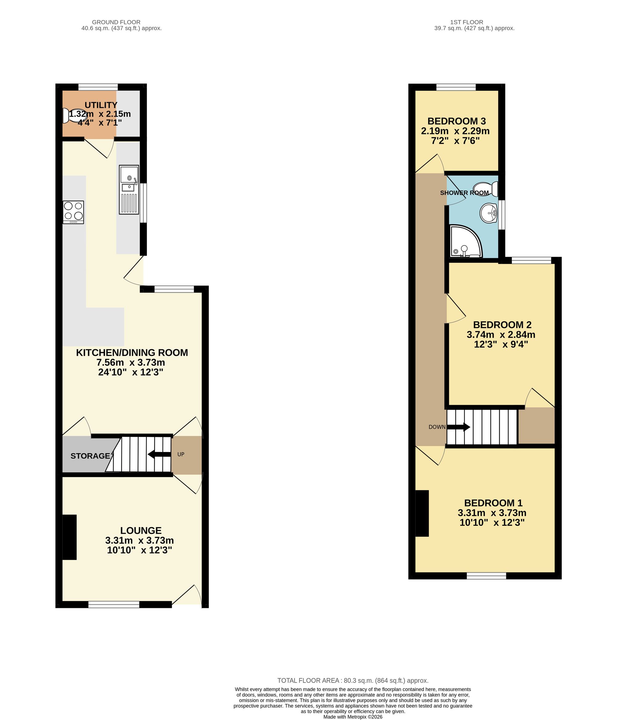 30 Baker Street, Worksop floorplan