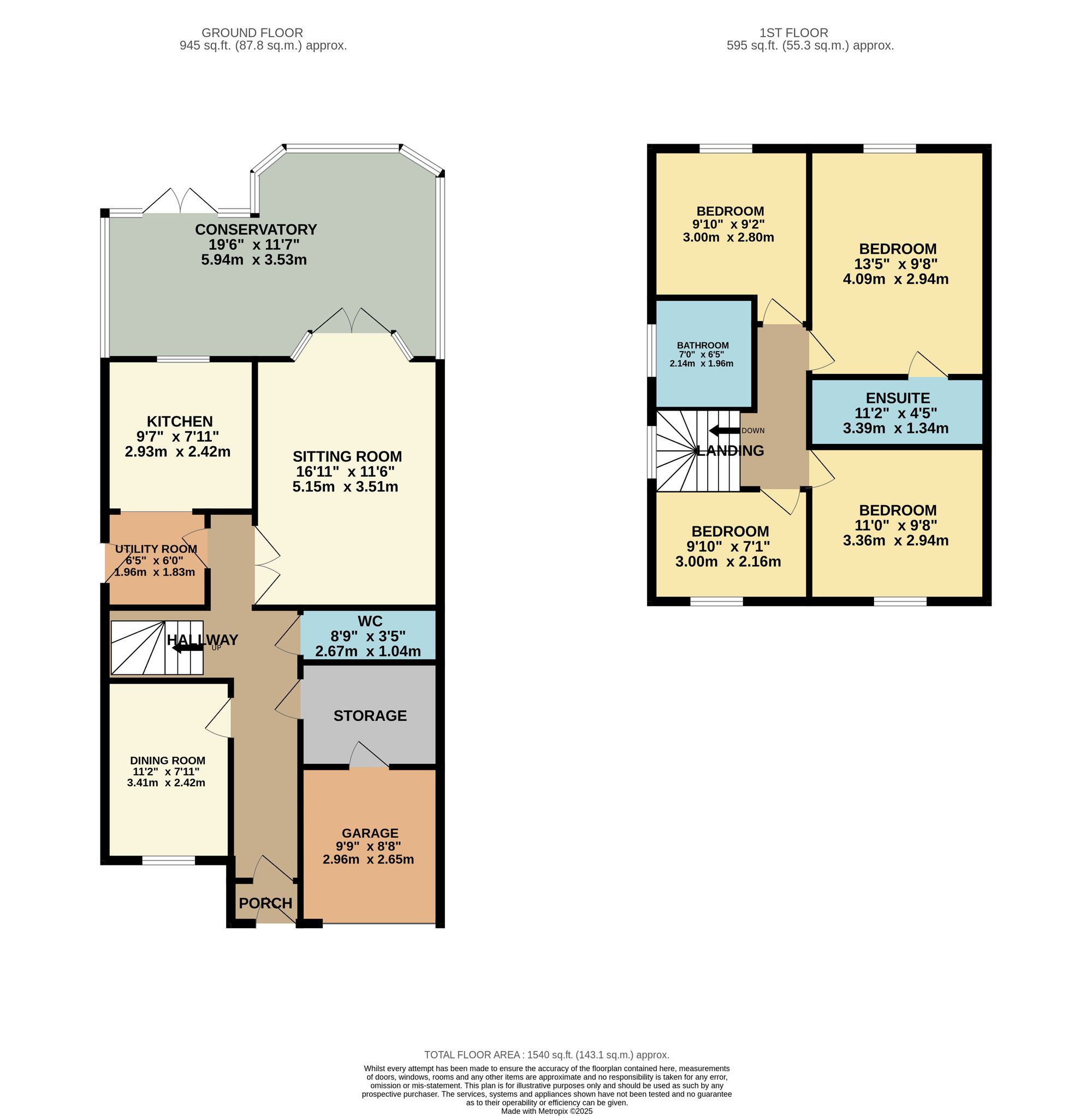 16 Gleneagles Close, Warrington floorplan