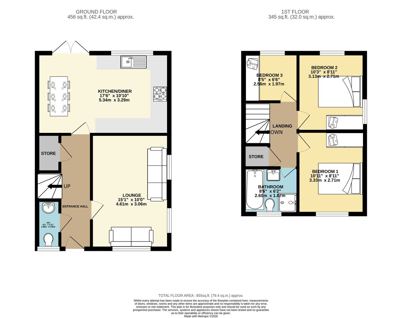 3 Polegate Avenue, Stockport floorplan