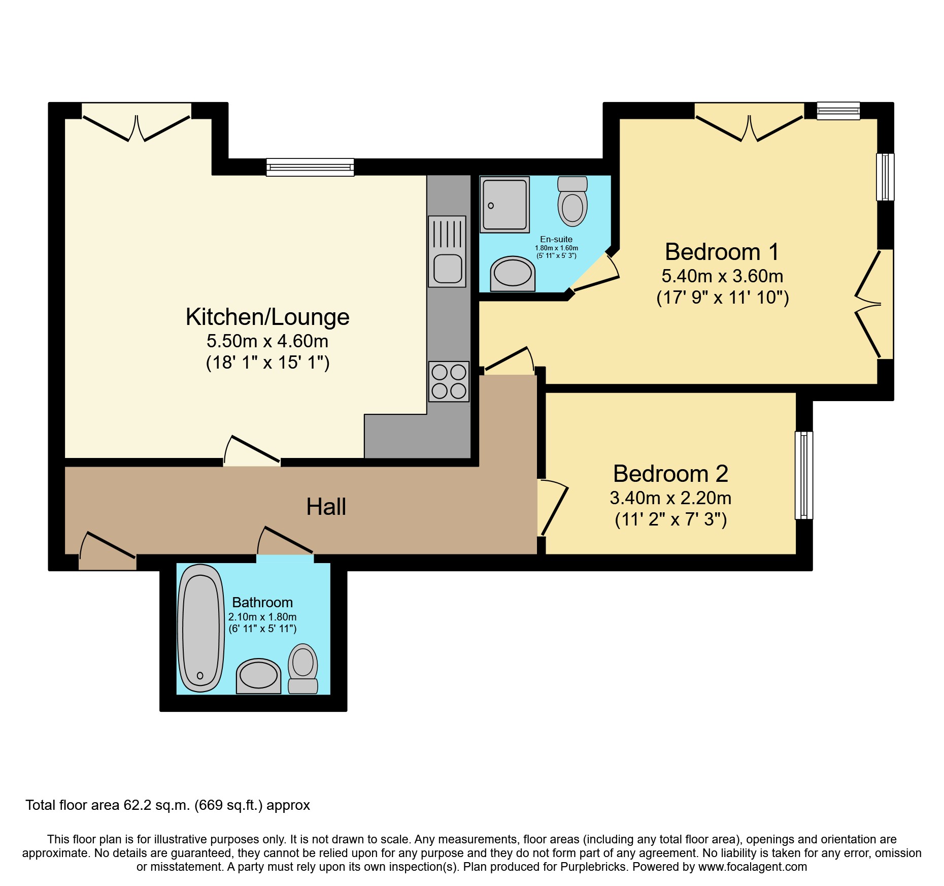 44, Fenton Place, Leeds floorplan