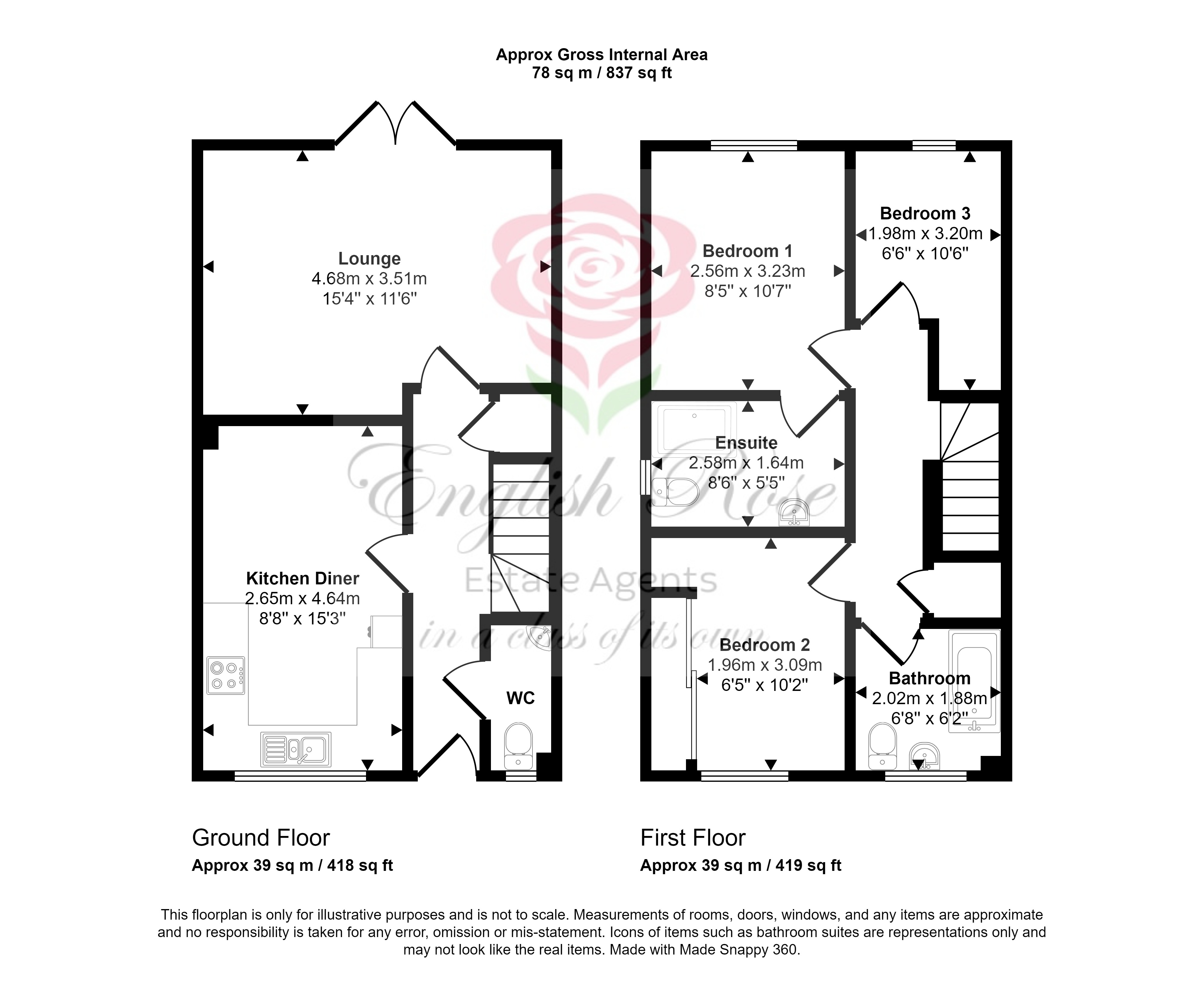 5, Piper Street, Shirebrook floorplan