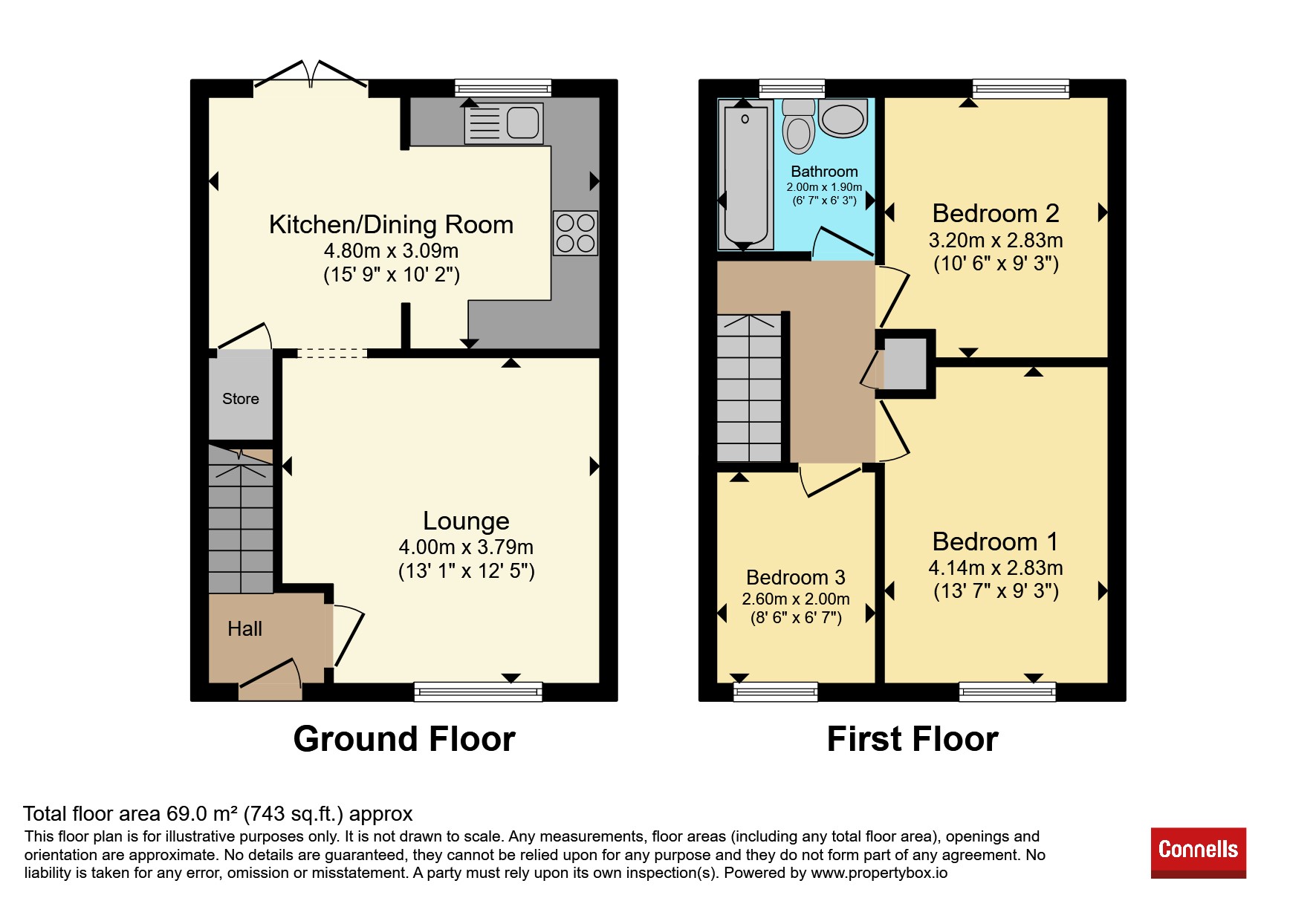 24, Binney Court, Crawley floorplan
