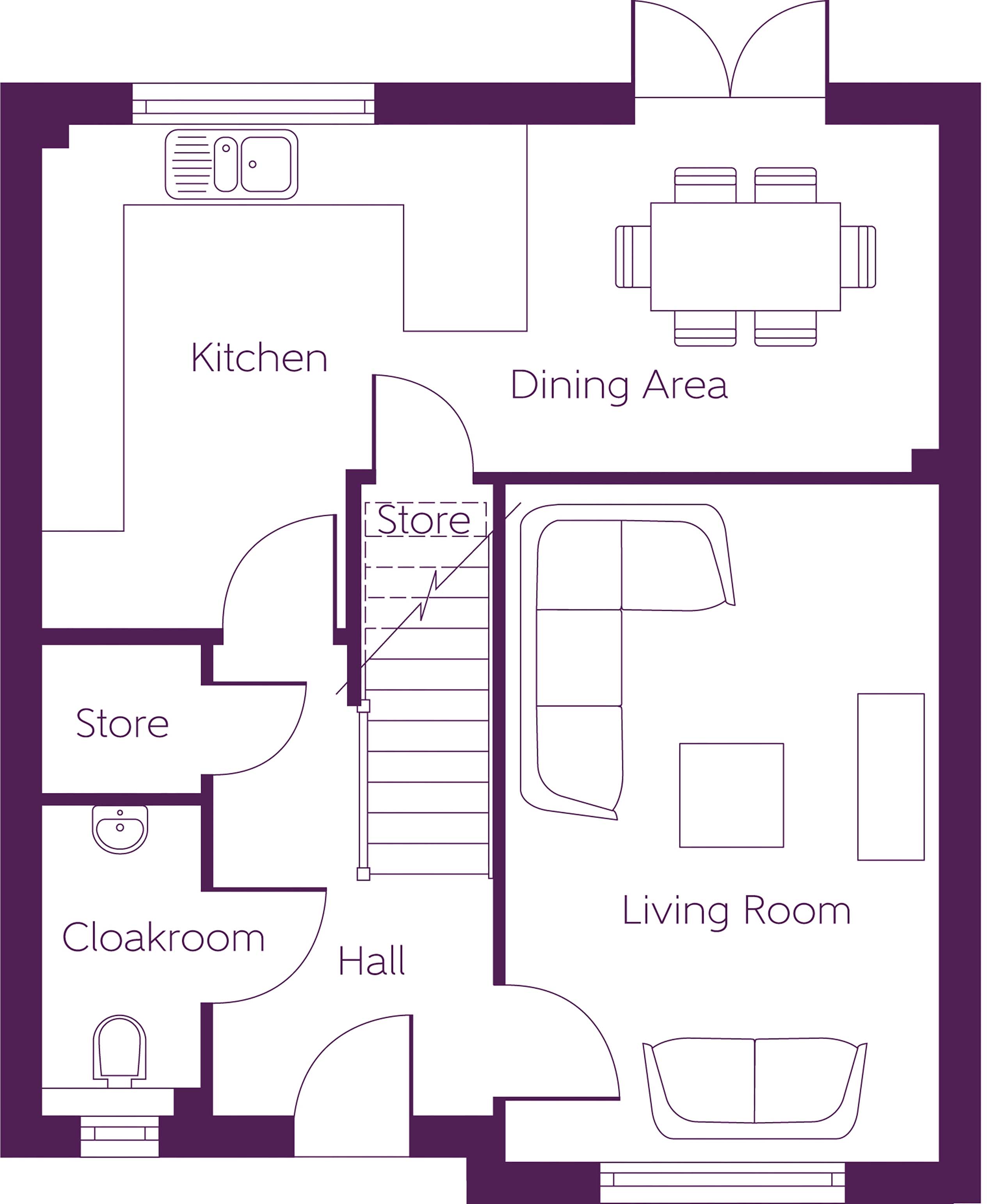 21, Crookston Road, Glasgow floorplan