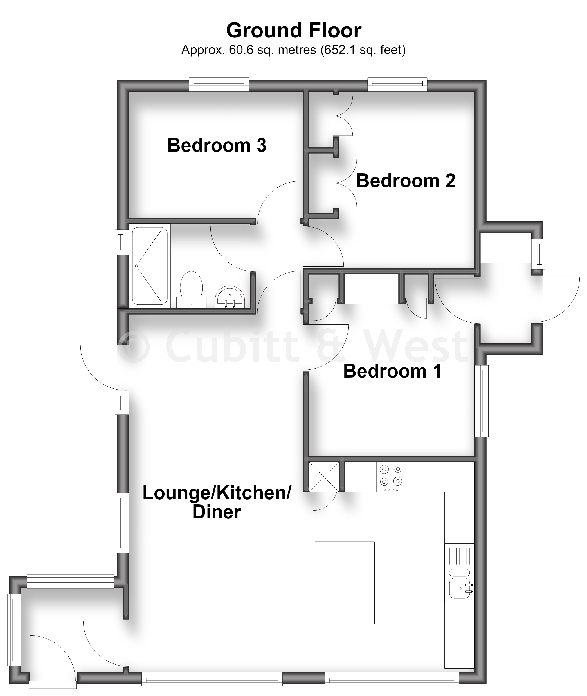 Penarth Gardens, Thornlea Court, Littlehampton floorplan