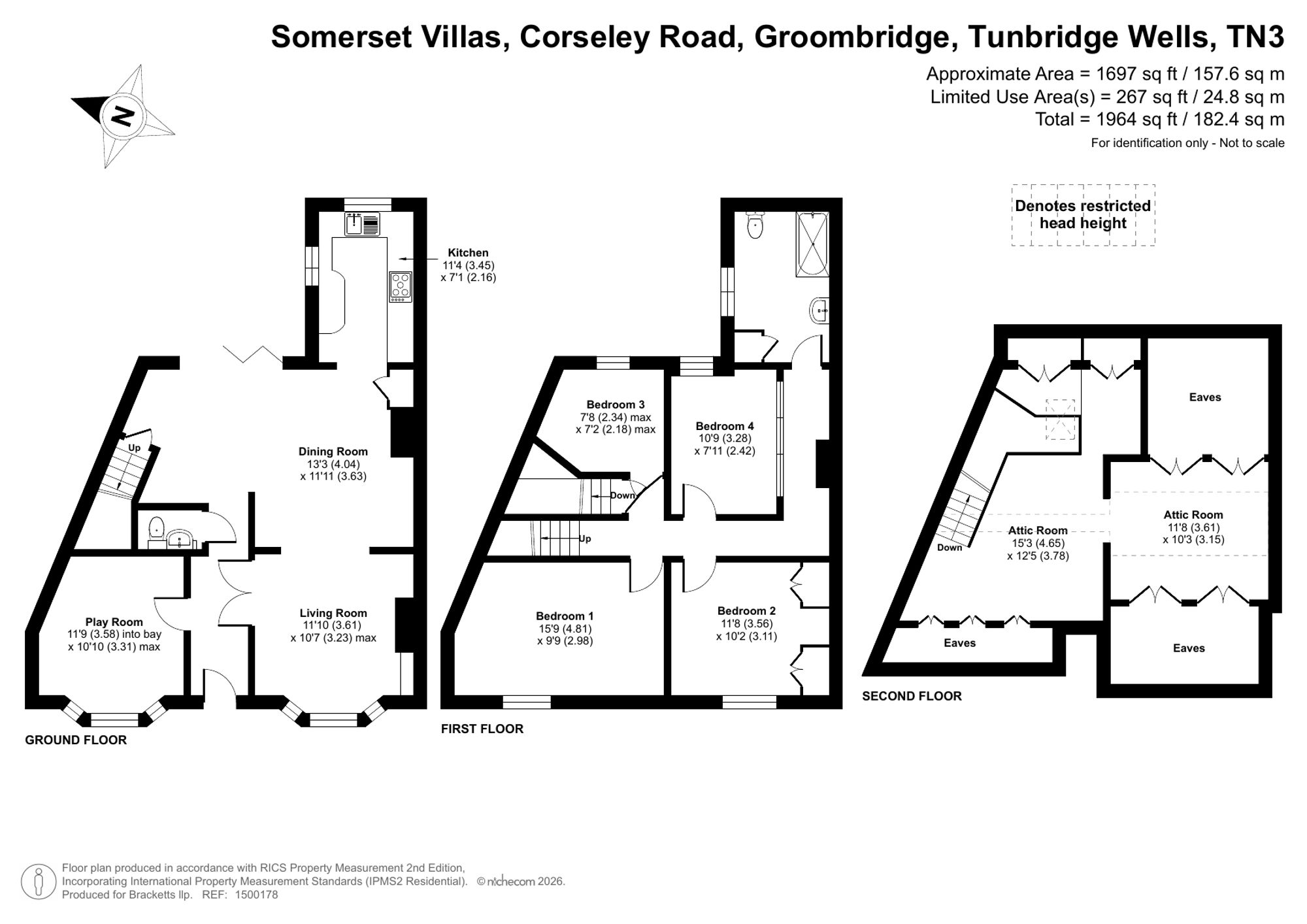 1 Somerset Villas Corseley Road, Tunbridge Wells floorplan
