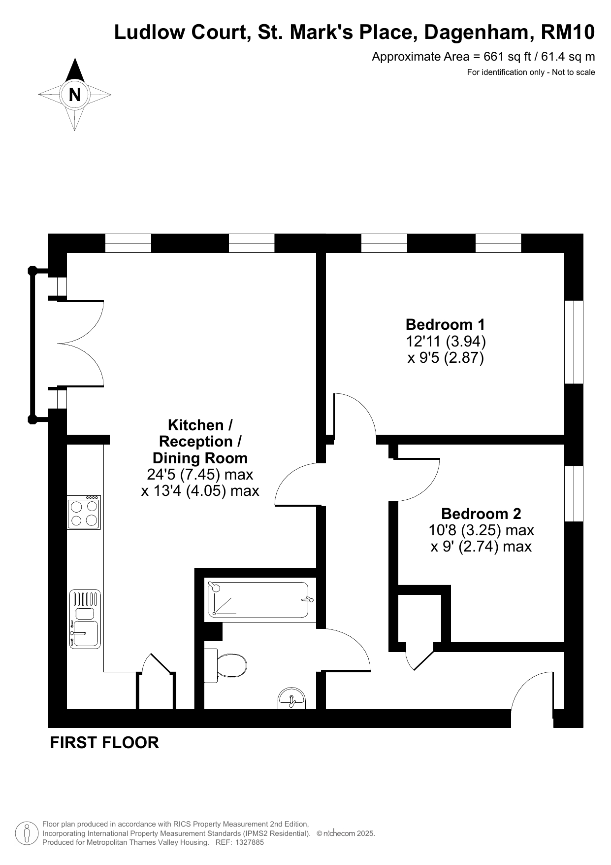 Ludlow Court St. Mark's Place, Dagenham floorplan