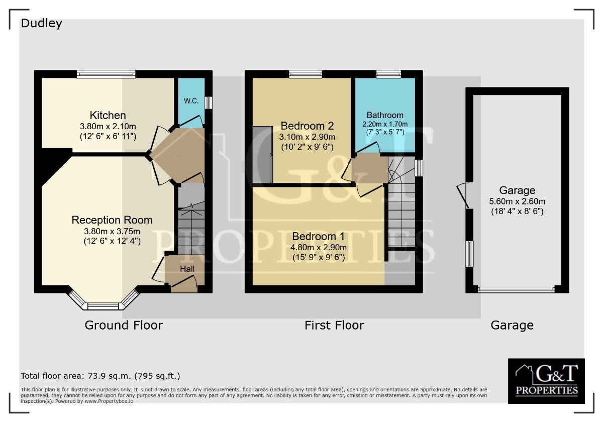 43 Worcester Road, Dudley floorplan