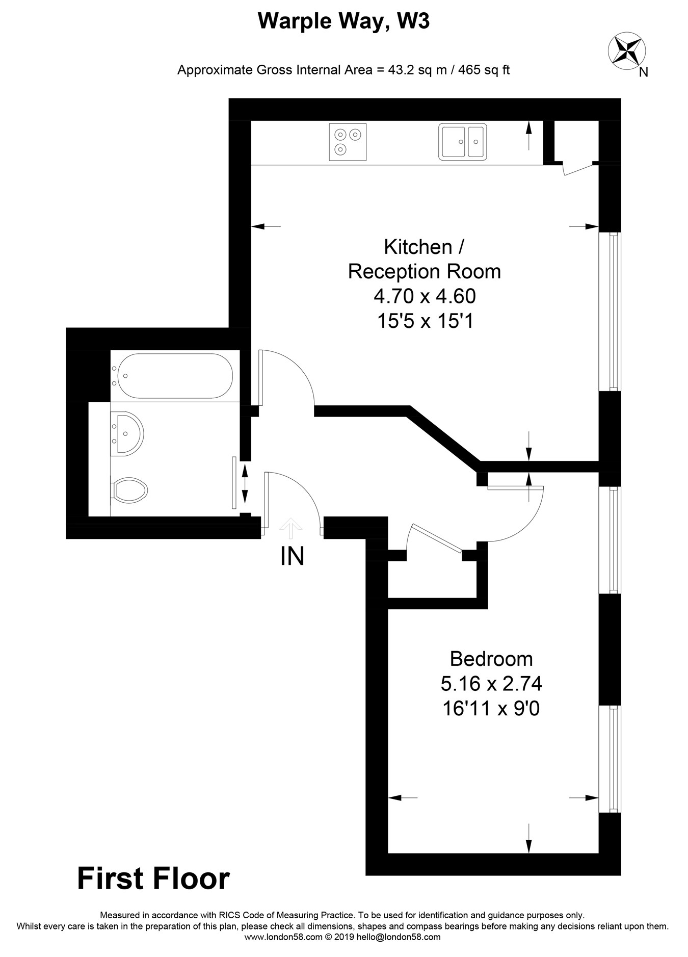 1 Bedrooms Flat to rent in Tech West Lofts, 4 Warple Way, Acton W3