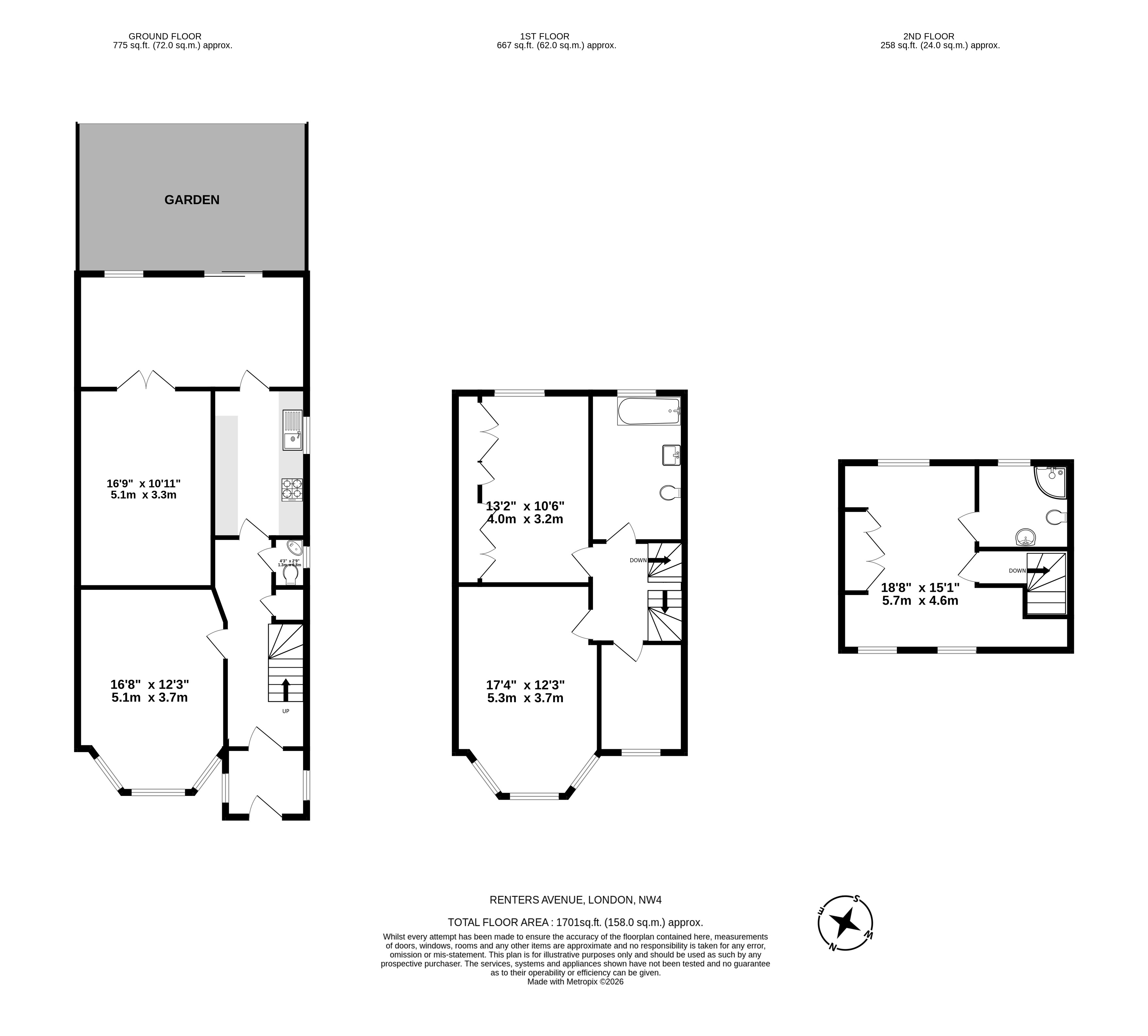 18, Renters Avenue, LONDON floorplan