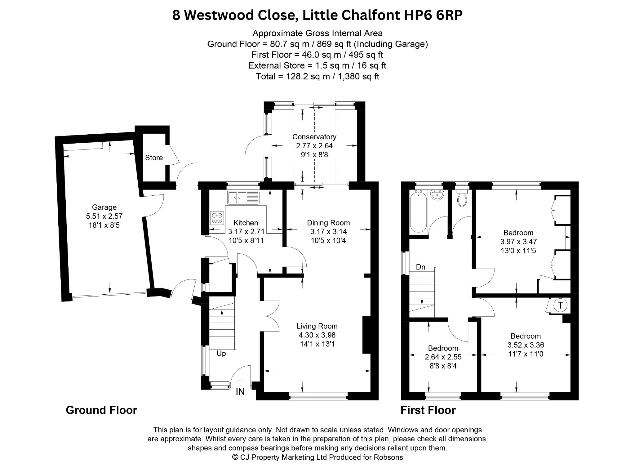 8 Westwood Close, Little Chalfont floorplan