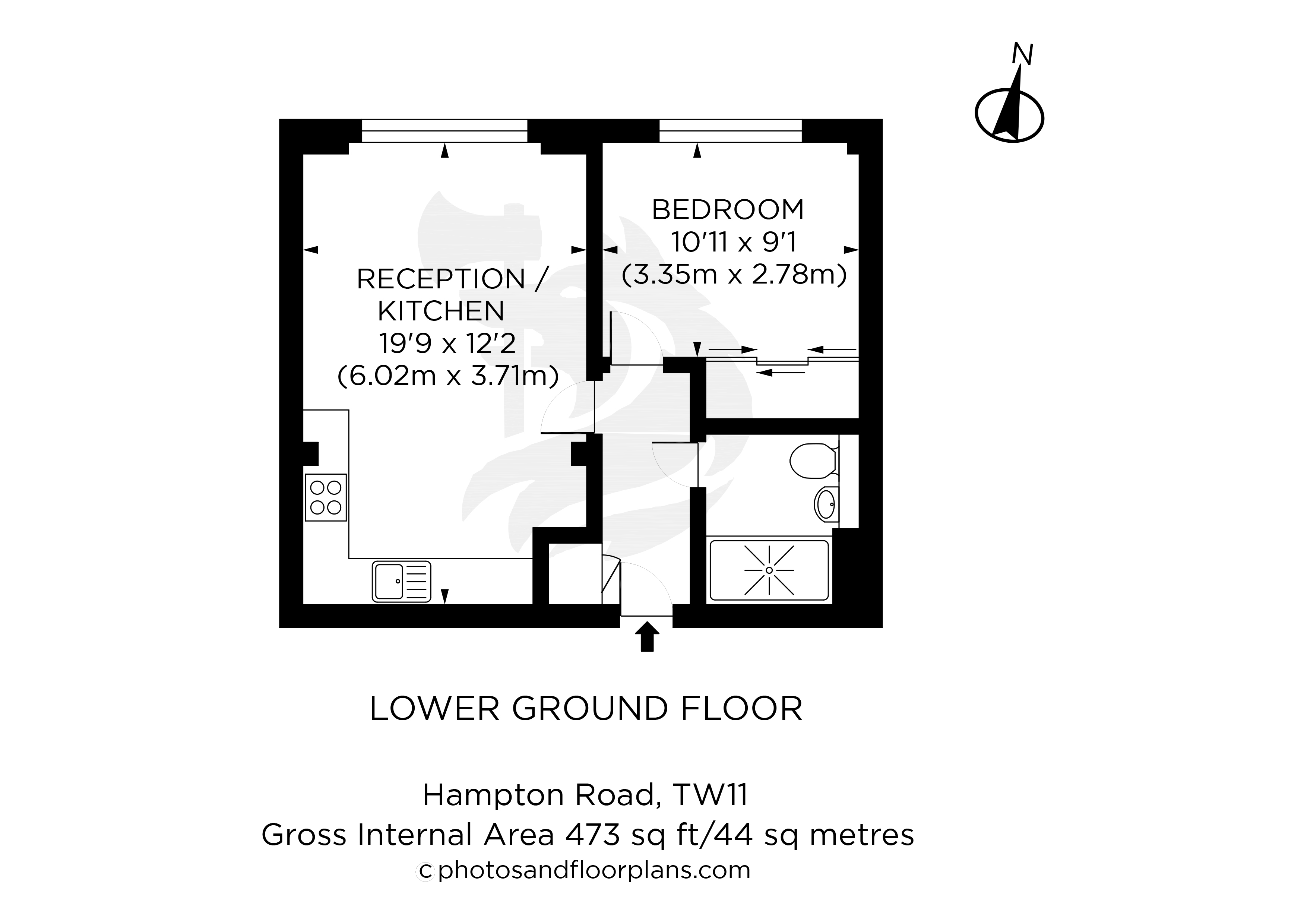 1 Bedrooms Flat to rent in Millwood House, 42 Hampton Road, Teddington TW11